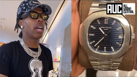 lil baby fake watches|lil baby patek watch.